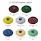 Dedeco Sunburst Radial Bristle Discs 3 in Curved Tc 3-Ply Blue 400 Grit A/O 1/Unit 1334 - alternate 2